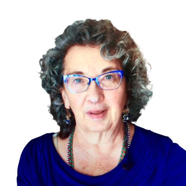 Image of Ifatolu "Amy" Gardner, a woman with light skin and curly dark hair wearing metallic blue glasses.