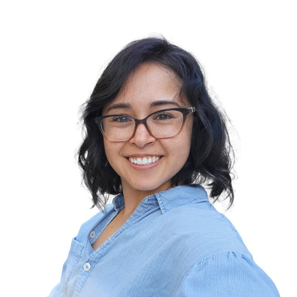 Profile image of Christina, a woman with shoulder-length dark hair and thick-rimmed glasses wearing a light blue blouse.